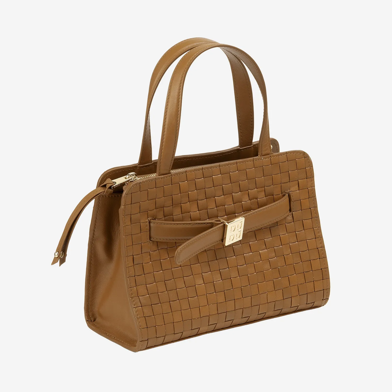 DuDubags Duomo Mini håndveske svart flettet skinn