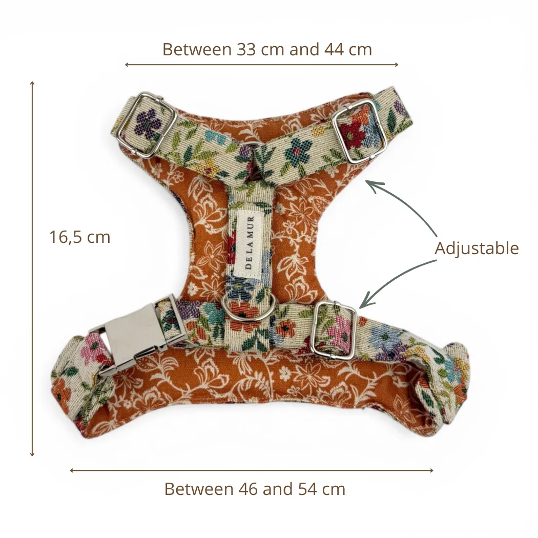 De La Mur Blum sele og kobbel floral medium