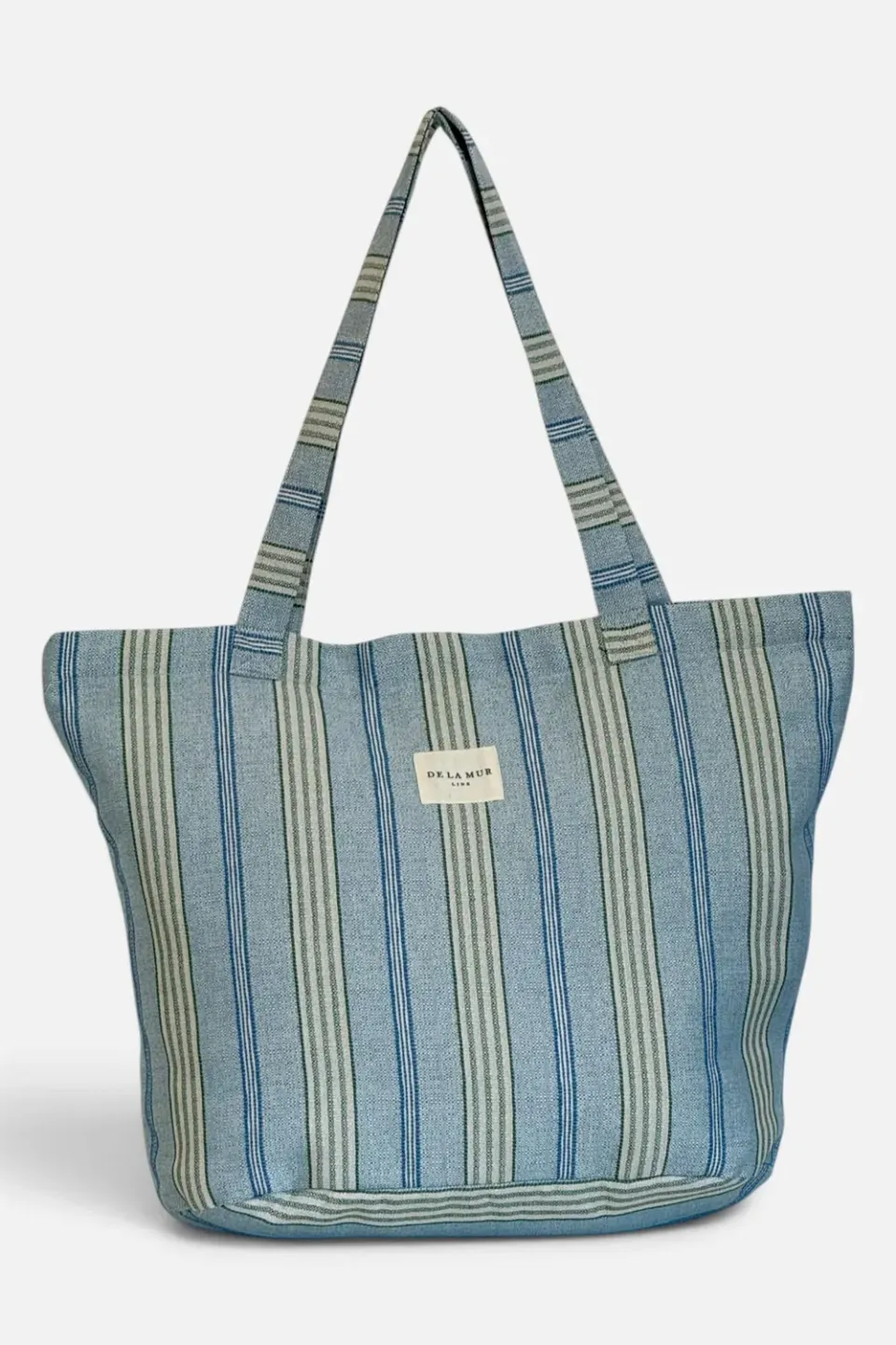 De La Mur Cata Grande shopper blå stripet
