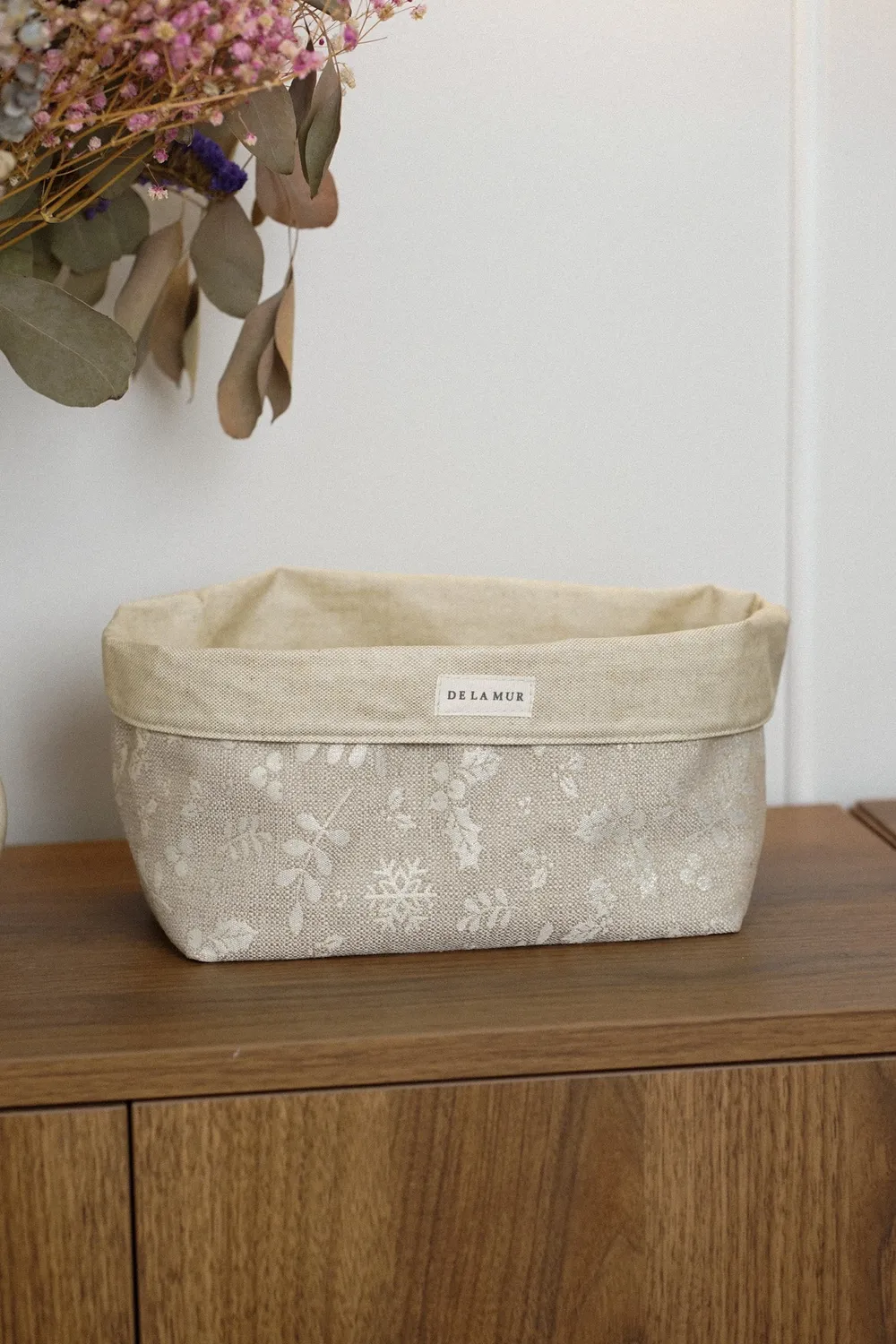 De La Mur Buxo kurv 14x21x12 cm blomstret