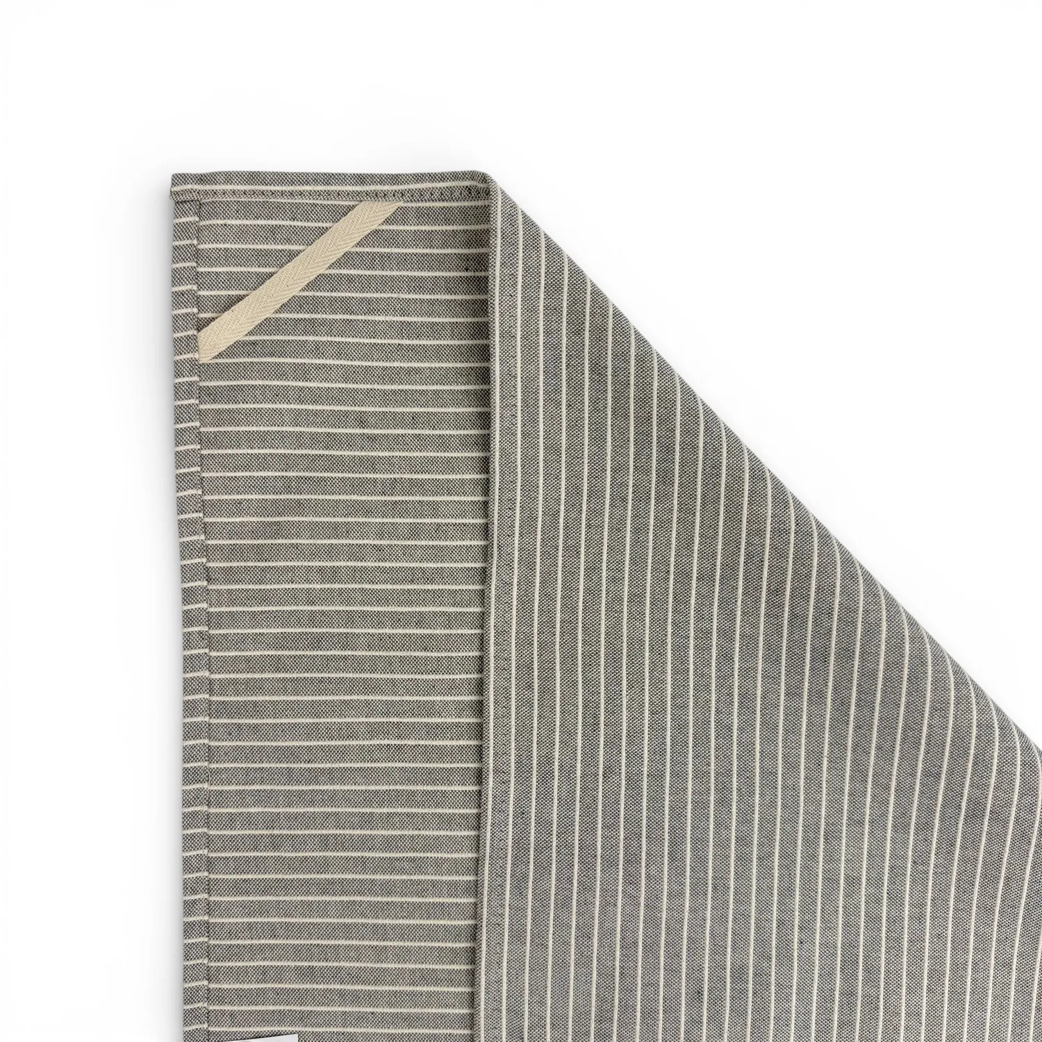 De La Mur Perla kjøkkenhåndkle 54x49 grå stripet