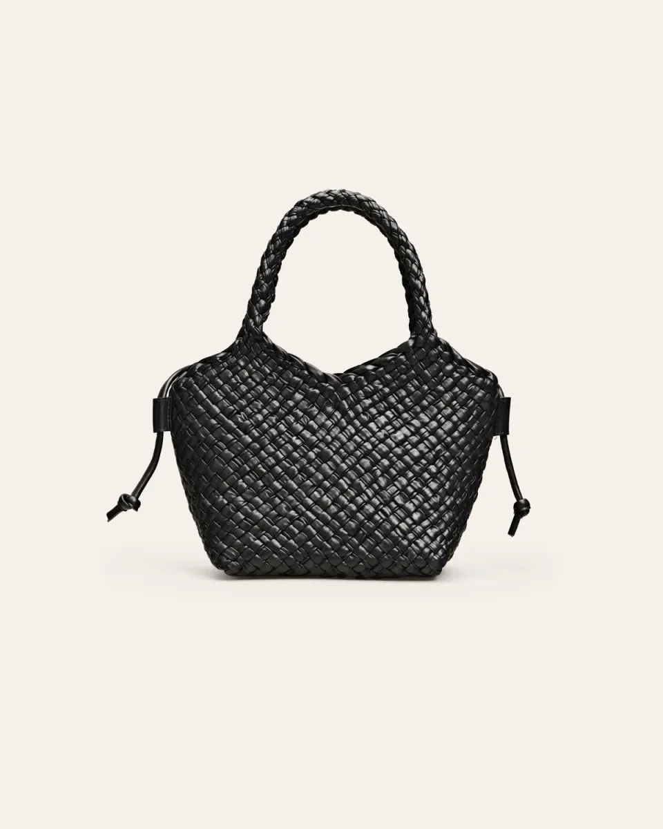 Calajade Maya crossbody-veske svart flettet