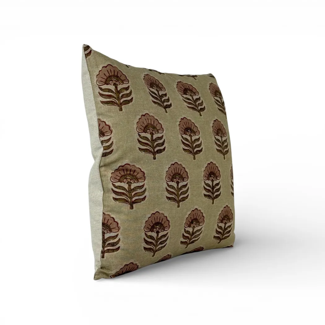 De La Mur Dira putetrekk floral rosa beige
