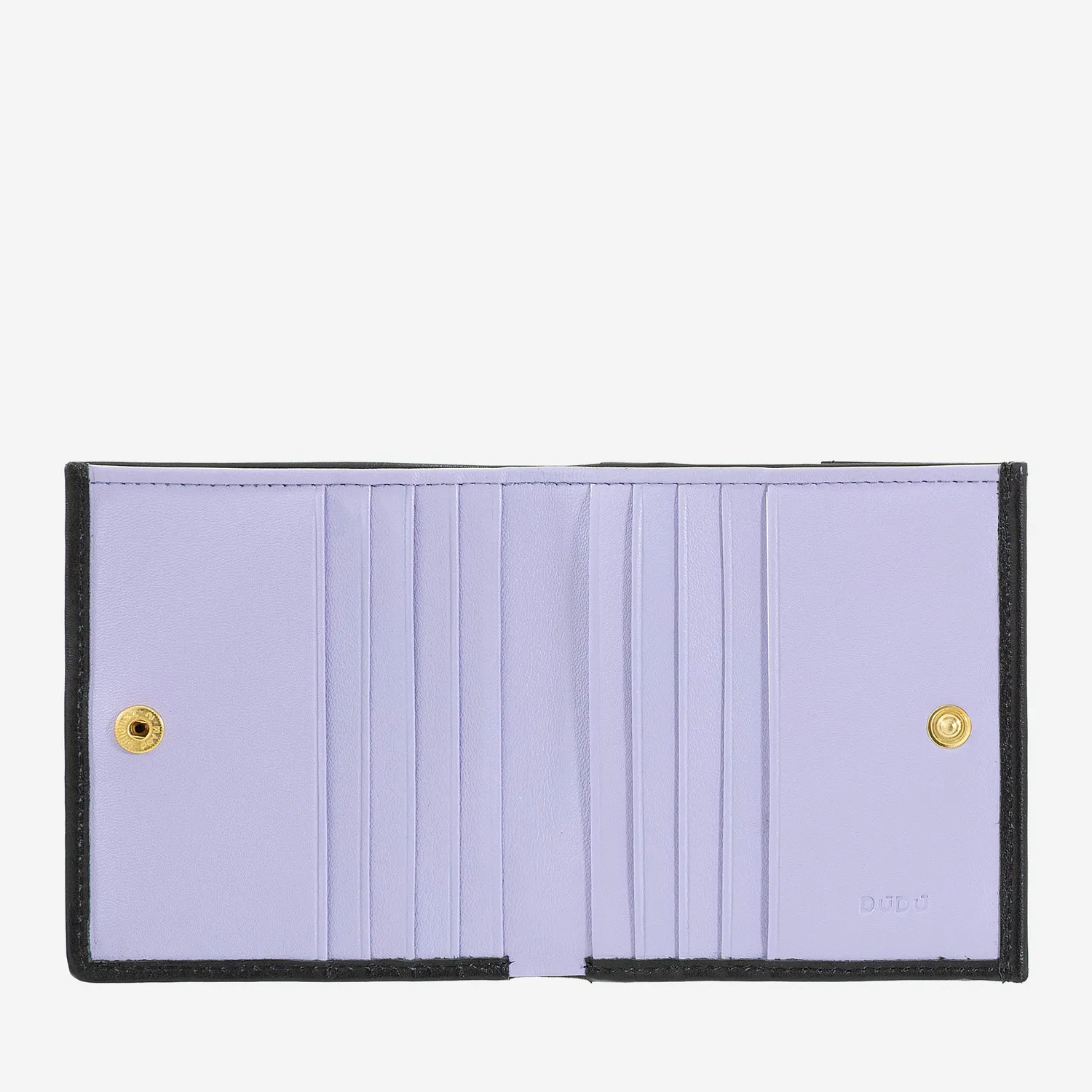 DuDubags Flavio lommebok Black lavender flettet