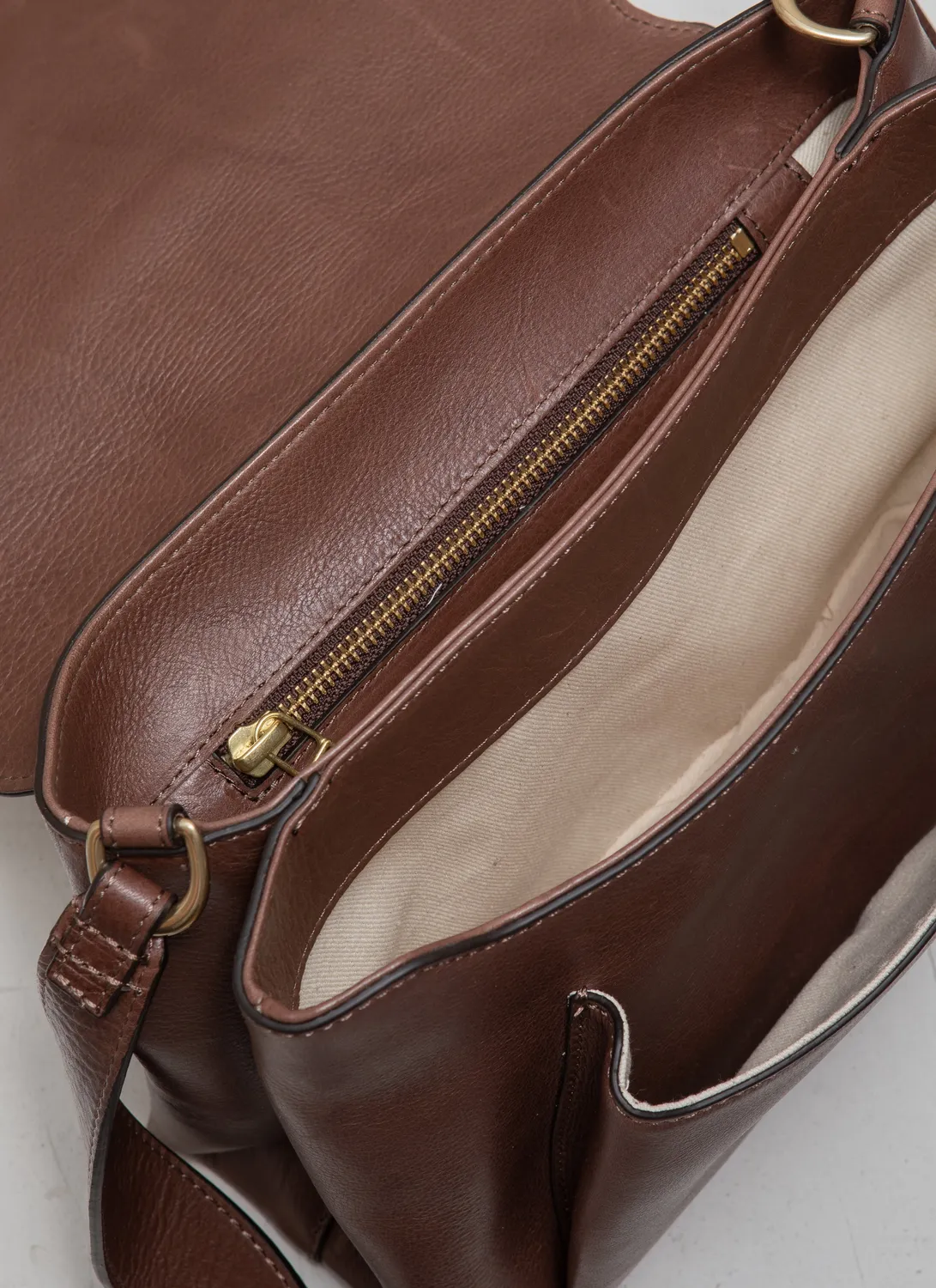 CALAJADE NAMI MINI crossbody pecan kuskinn