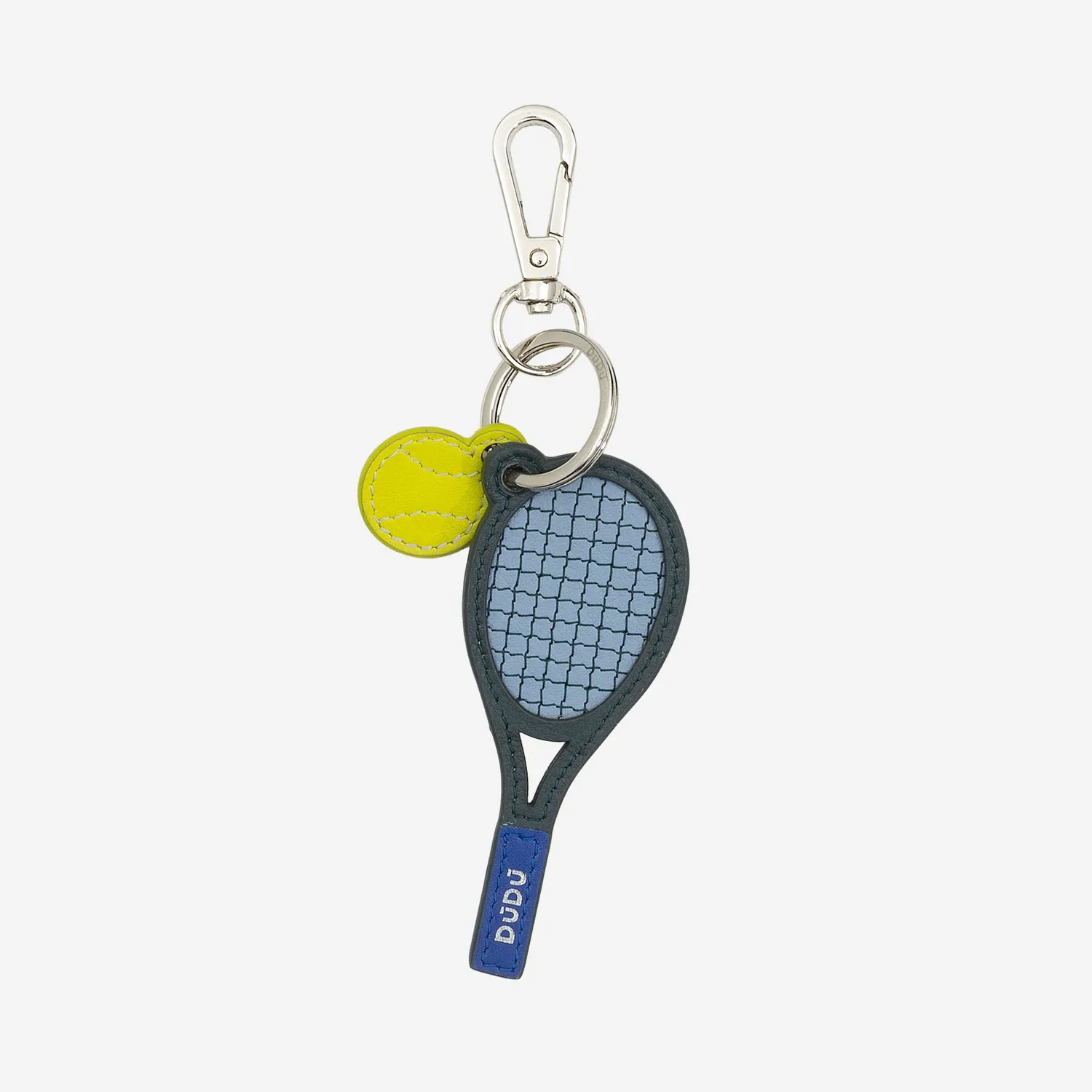 DuDubags Racket nøkkelring i skinn svart tennis