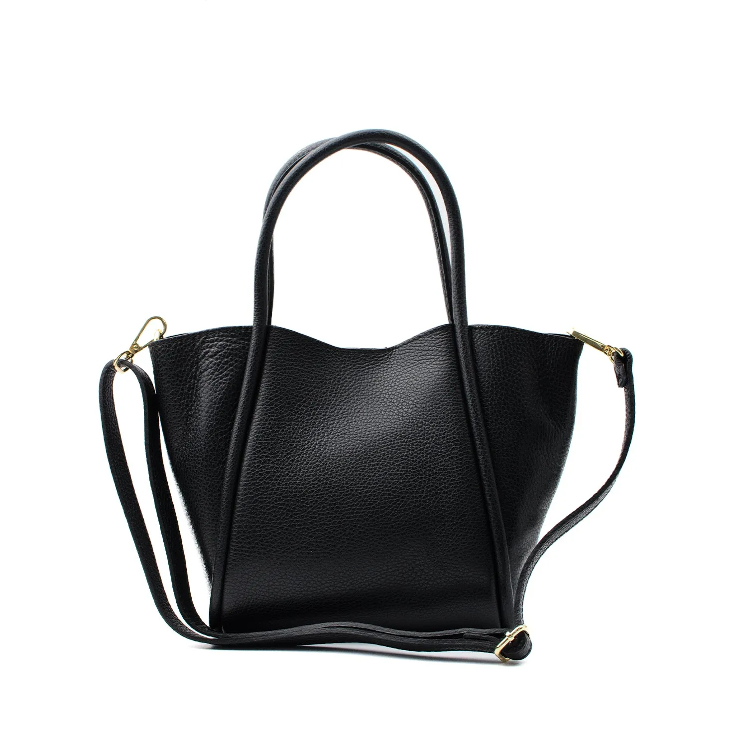 Latalia Florence M skulderveske svart skinn magnet