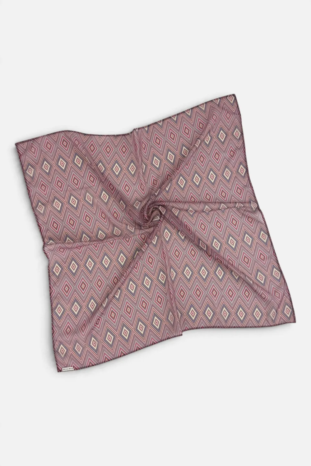 De La Mur Nana skjerf 70x70 cm rosa lila