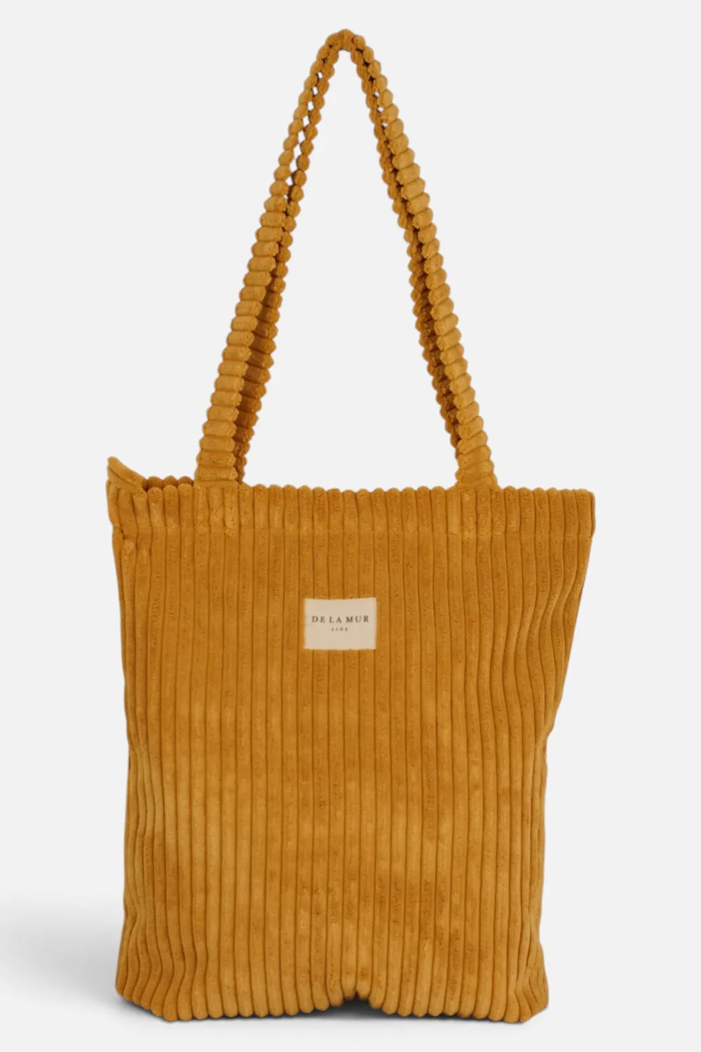De La Mur Maiz liten totebag med glidelås sennepsgul