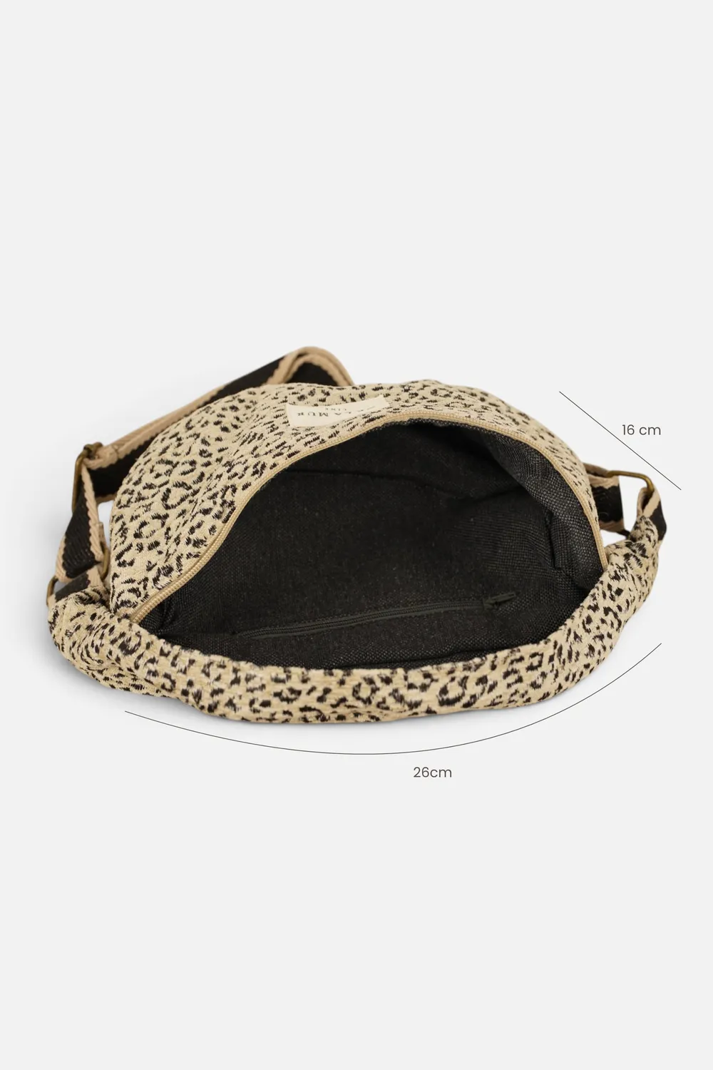 De La Mur Koto rumpetaske leopard 26x16x5