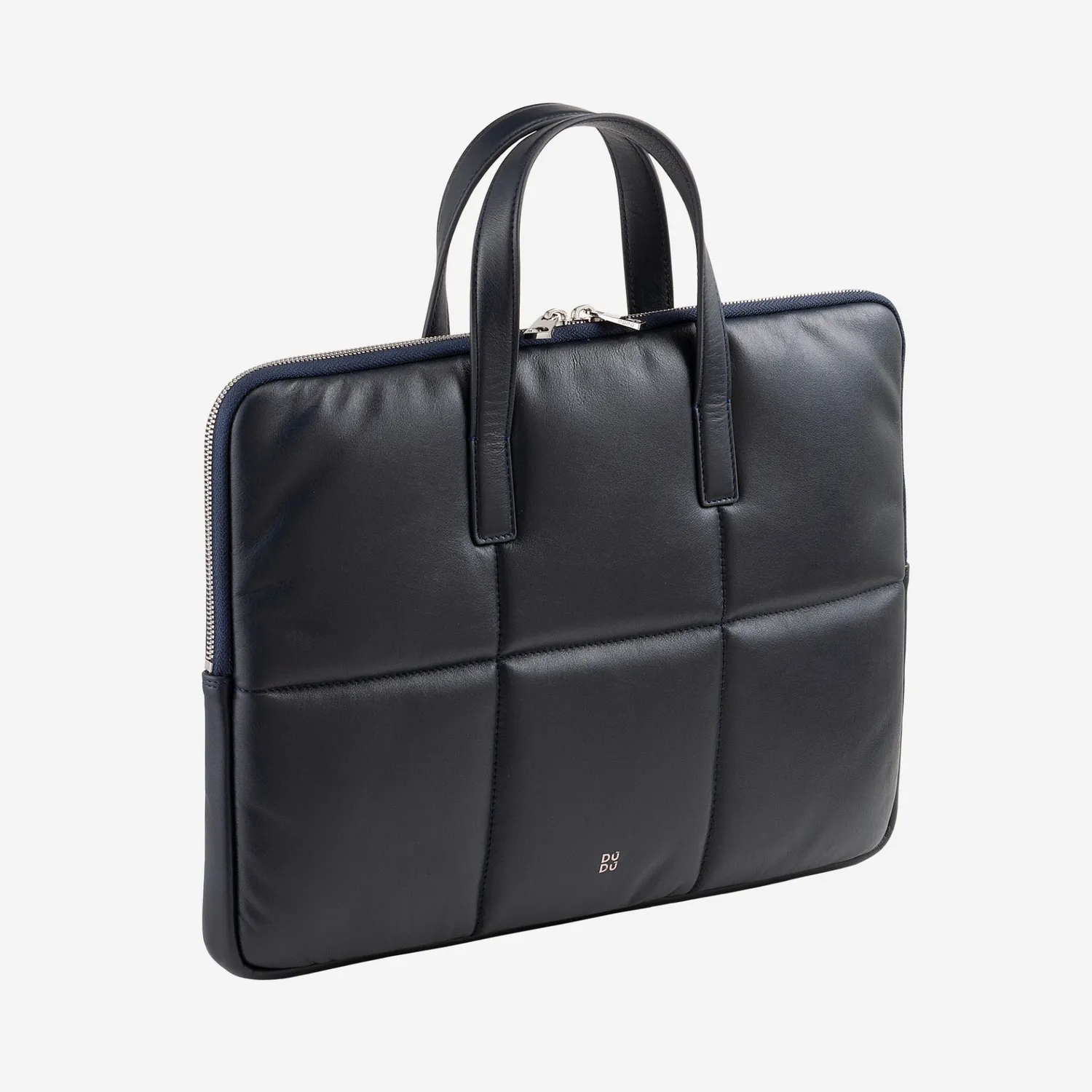 DuDubags Togean pc-veske skinn marineblå