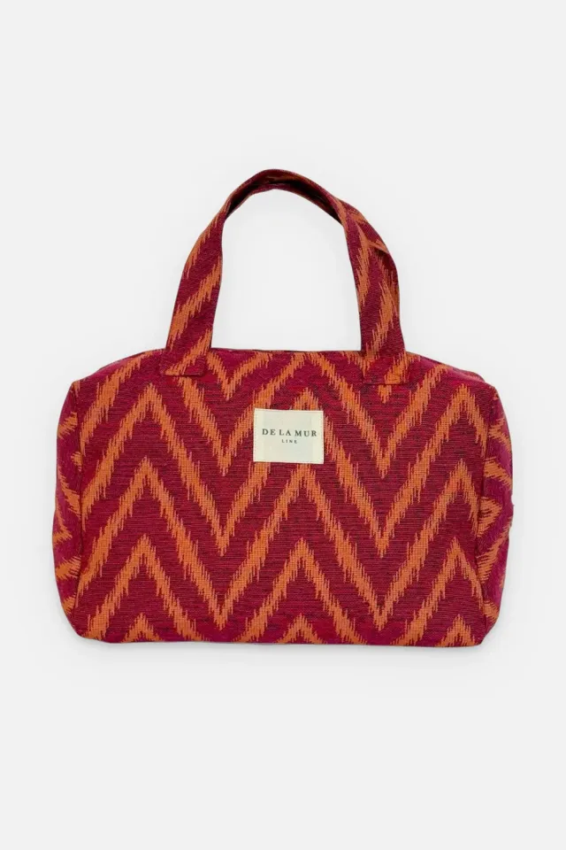De La Mur Fuego toalettmappe XL 31 cm rosa orange