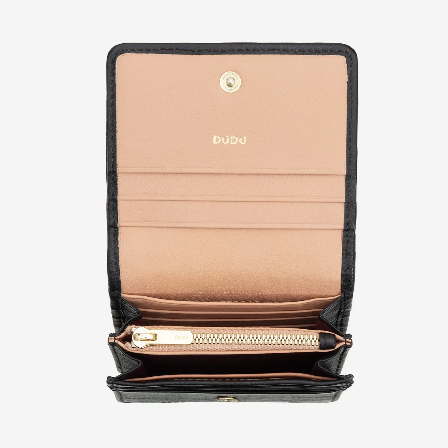 DuDubags Flores lommebok dame Black rose flettet