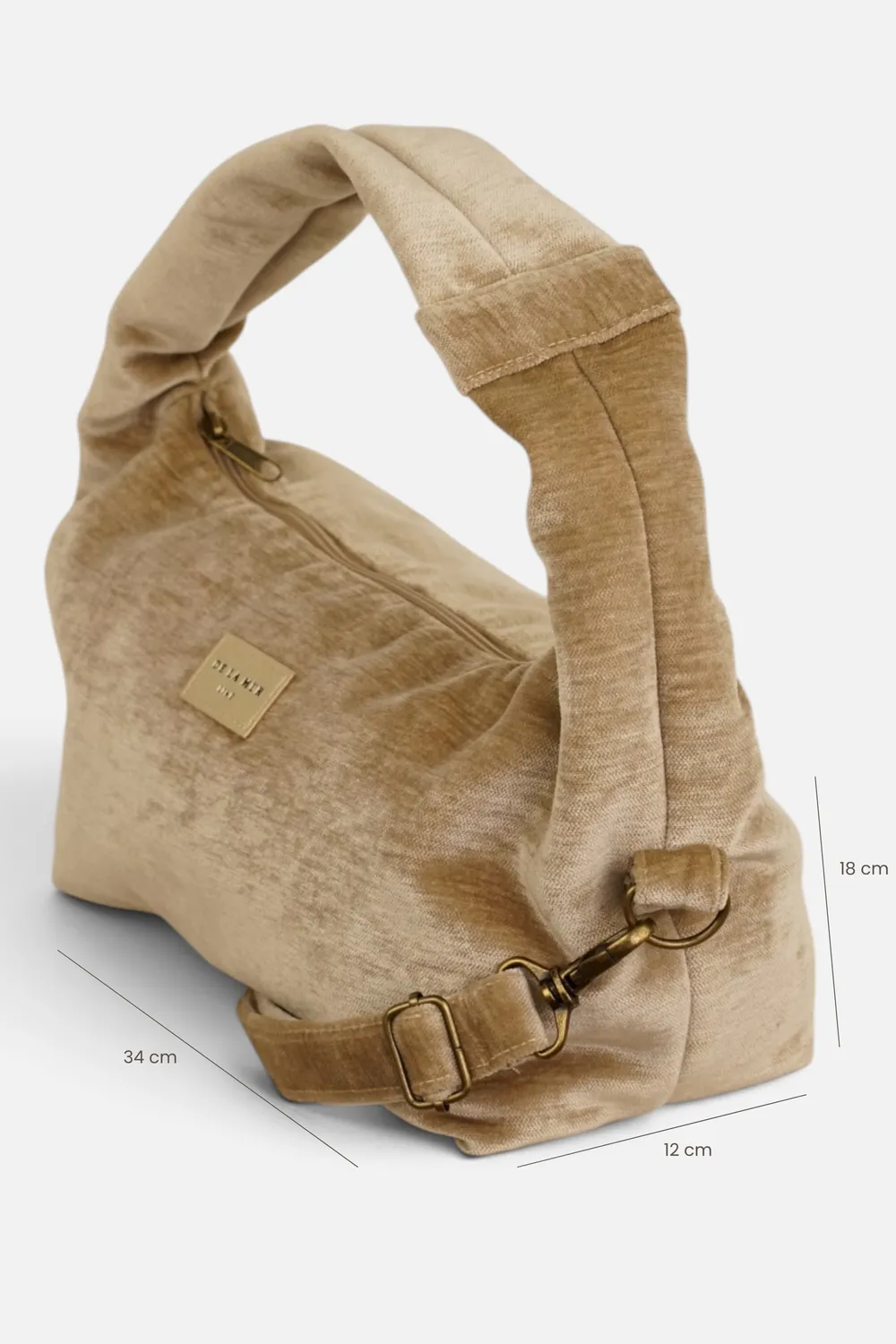 De La Mur Golden festveske fløyel champagne 34 cm