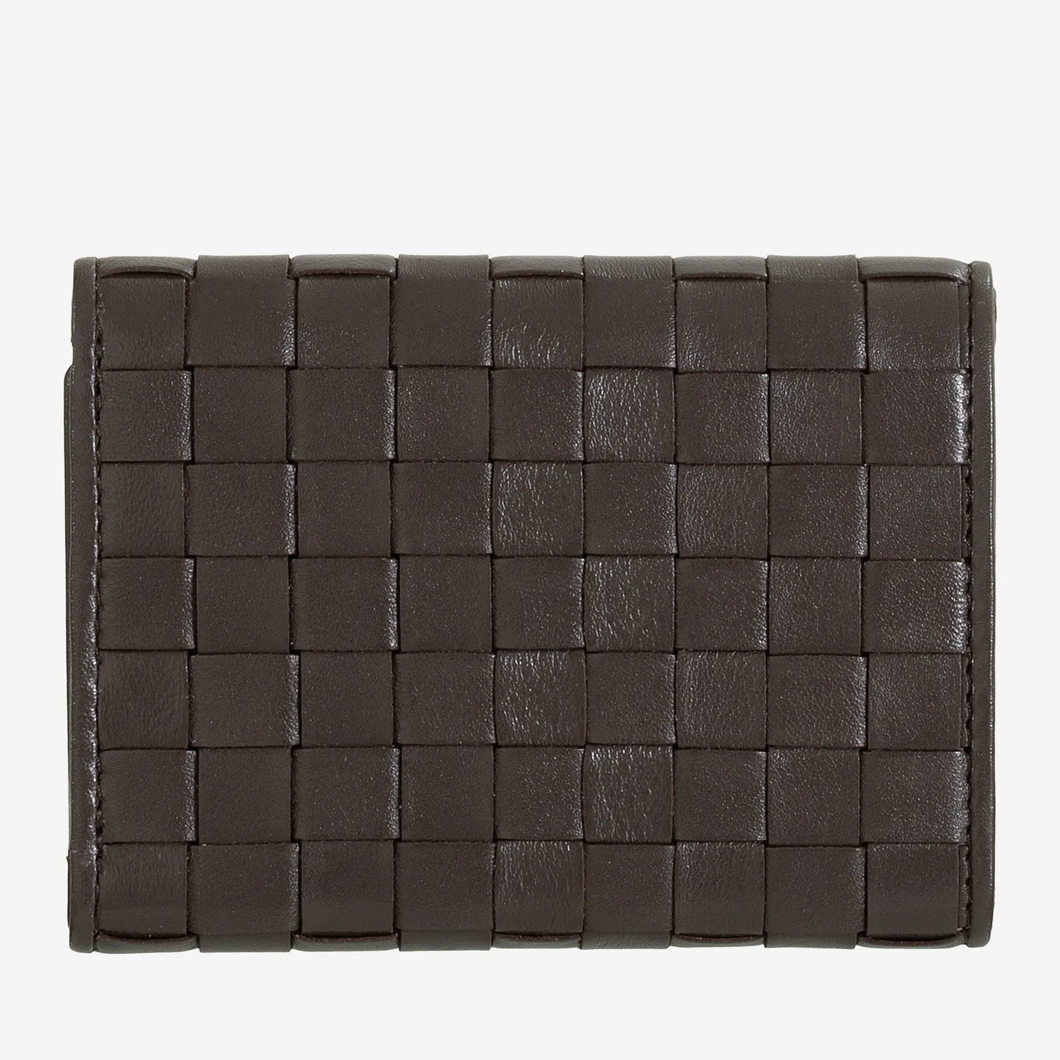 DuDubags Honduras lommebok dame coffee brown flettet