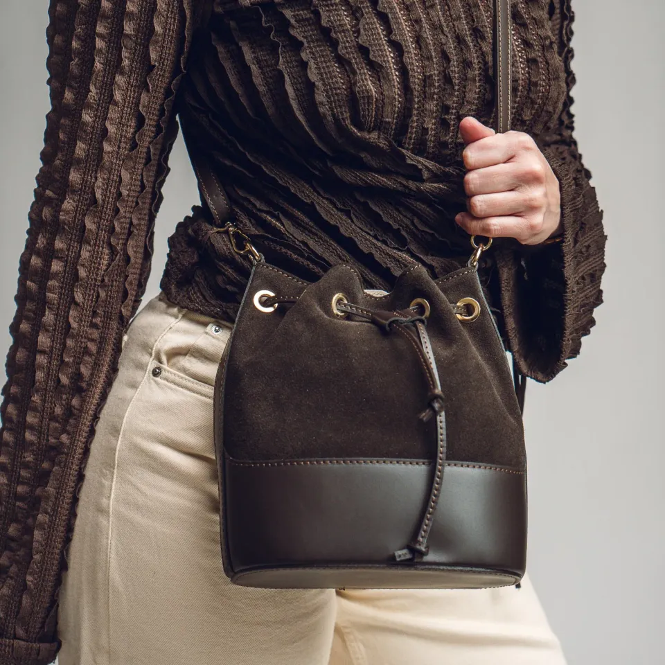 Latalia Avellino skulderveske espresso mocka