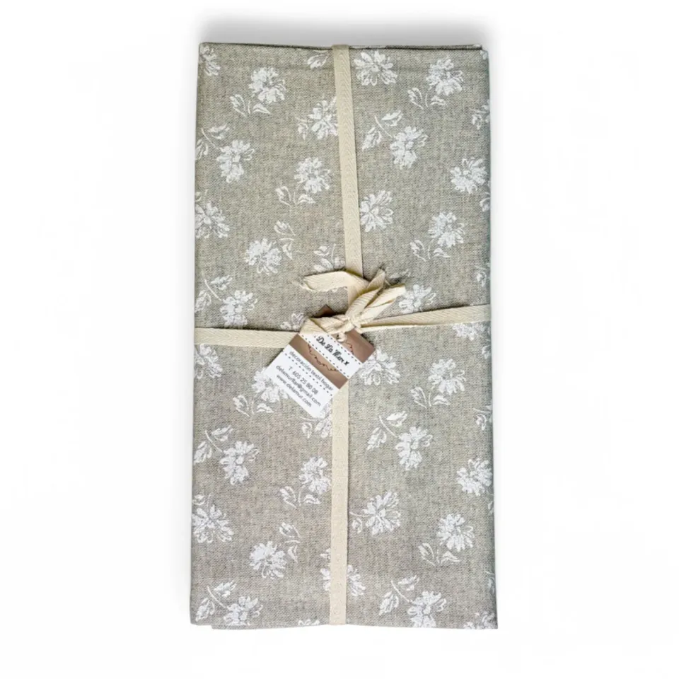 De La Mur Mantel Resinado 2K duk 140x100 beige blomst