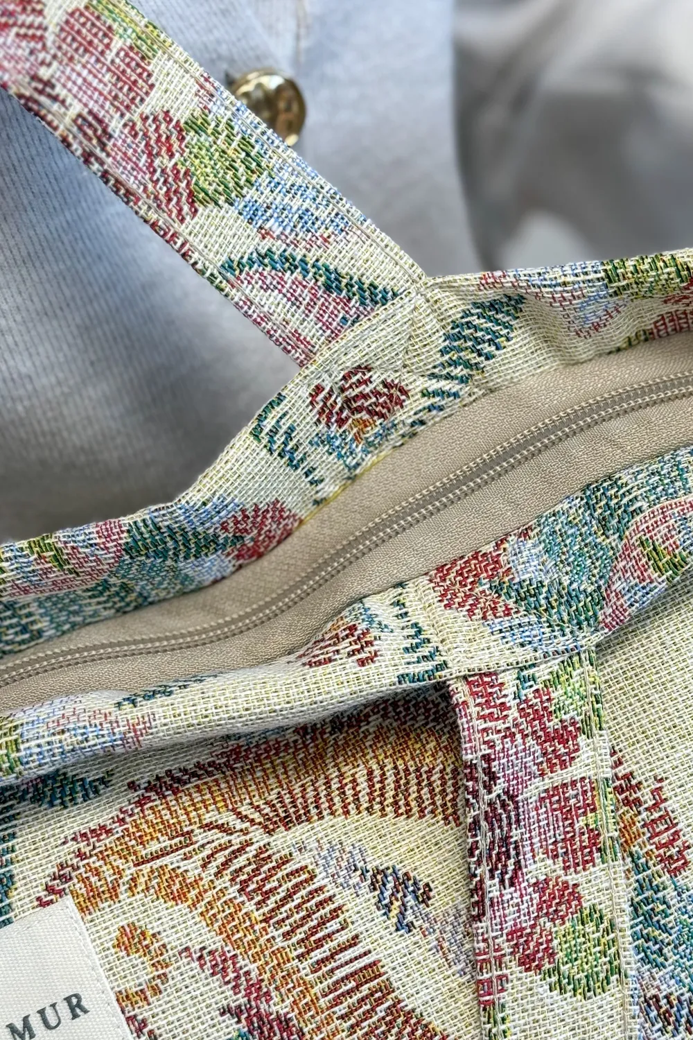De La Mur Color shopper stor blomstret