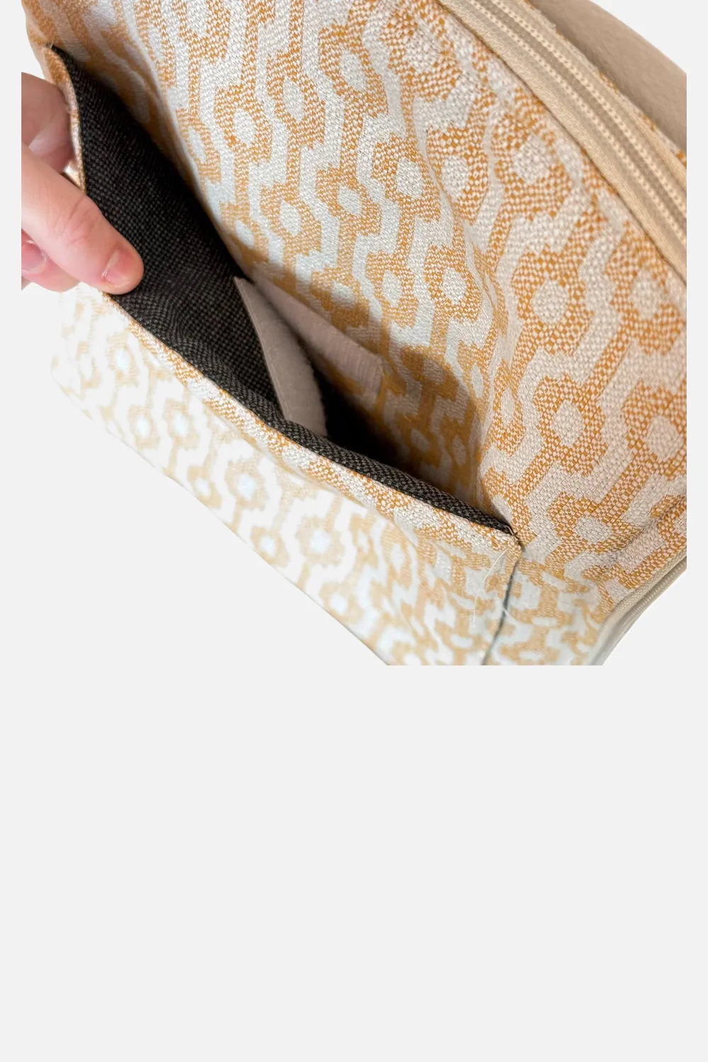 De La Mur Chipre laptopmappe beige mostaza