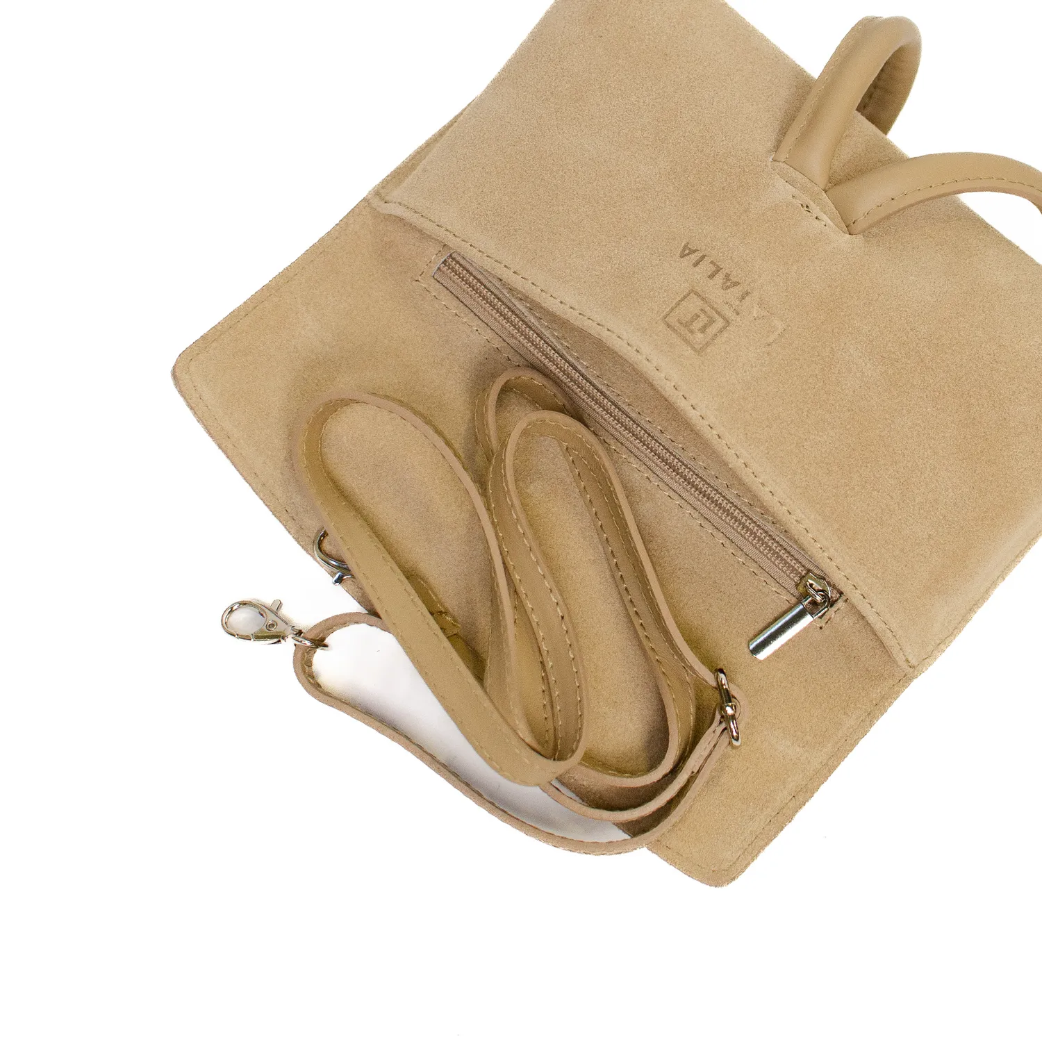 Latalia Barletta mockaveske sand 23 cm clutch