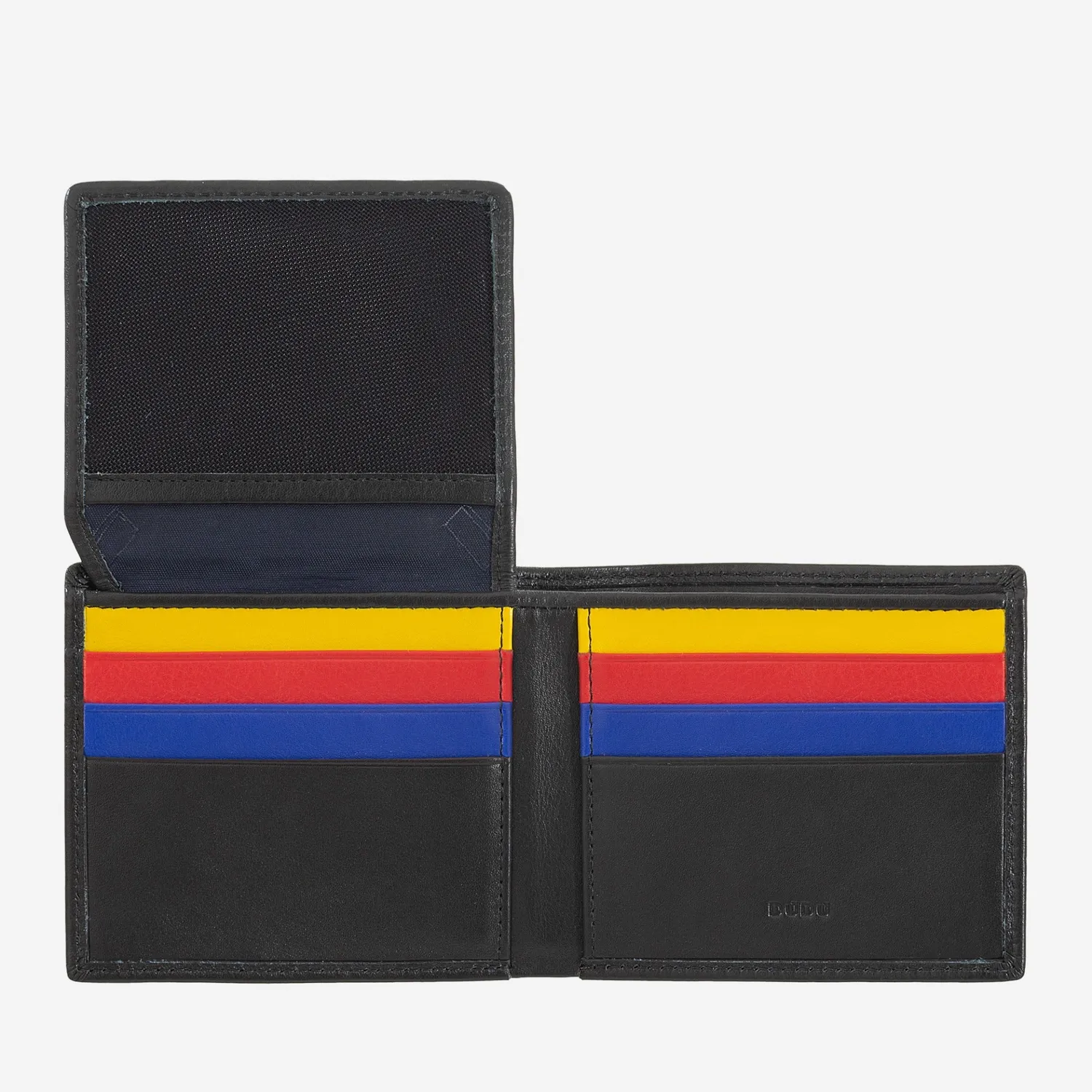 DuDubags Plinio lommebok kaffebrun RFID skinn
