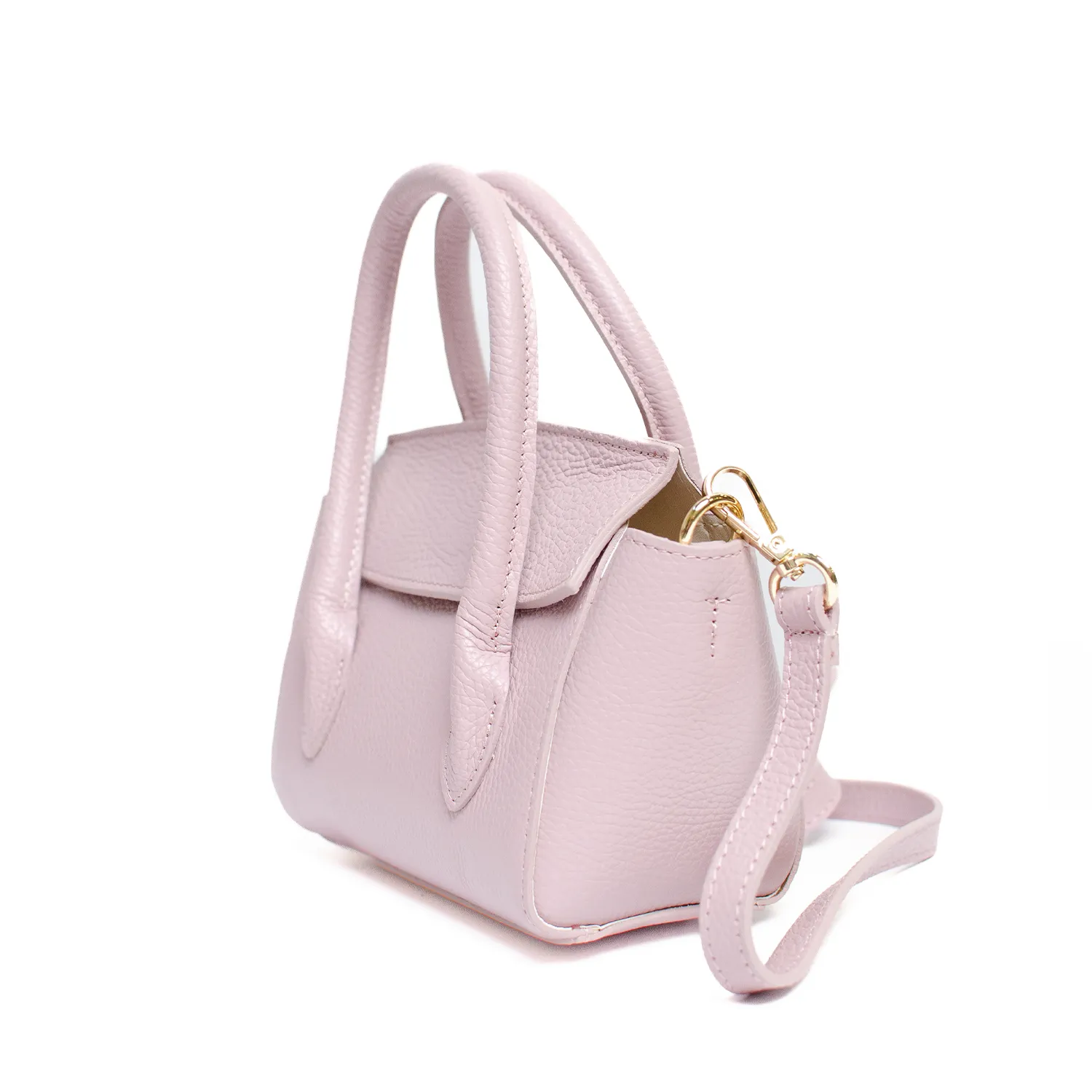 Latalia Bari skinnveske pastellrosa 28 cm klaff