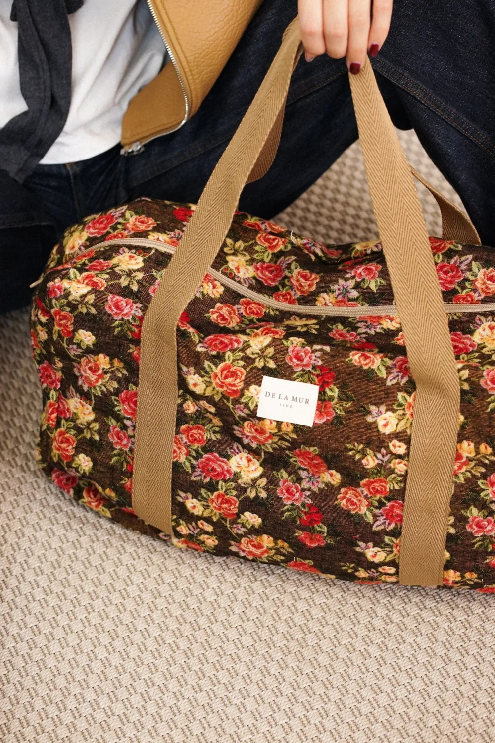 De La Mur Pepi Sport treningsbag brun blomstret