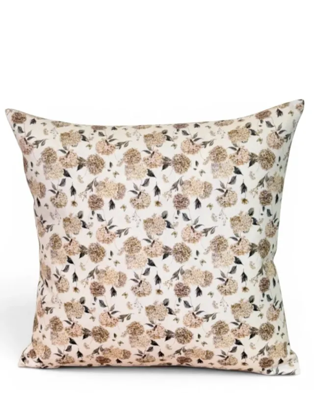 De La Mur Hort putetrekk 50x50 cm blomstret beige