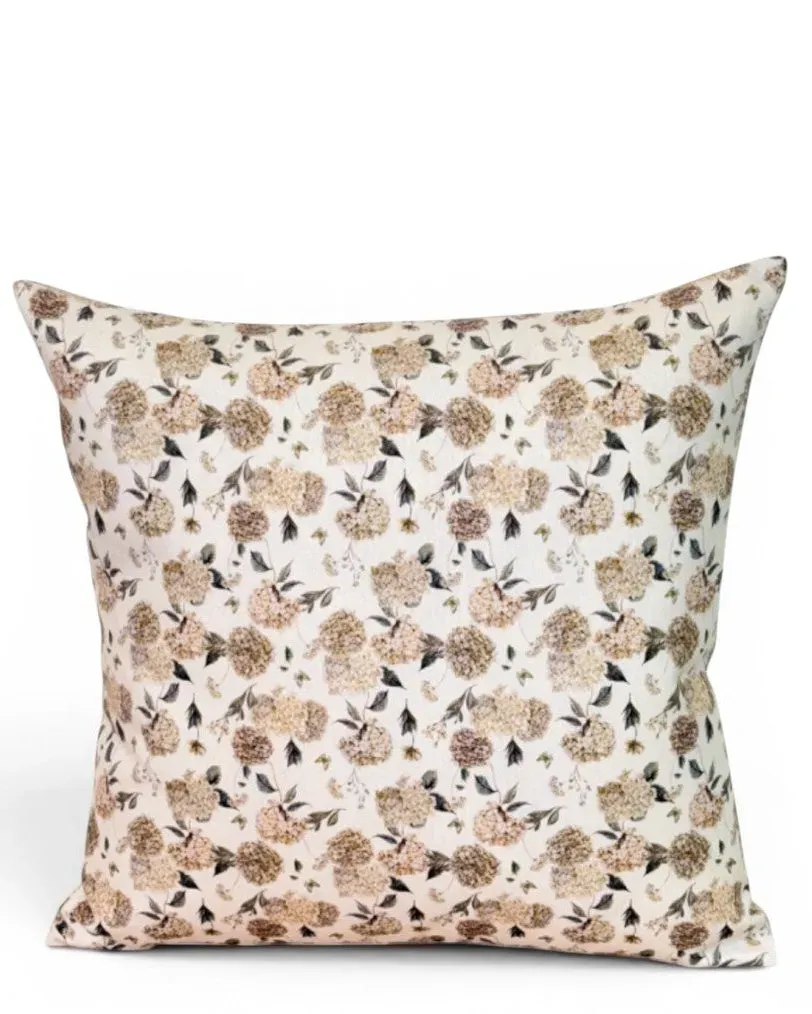 De La Mur Hort putetrekk 50x50 cm blomstret beige