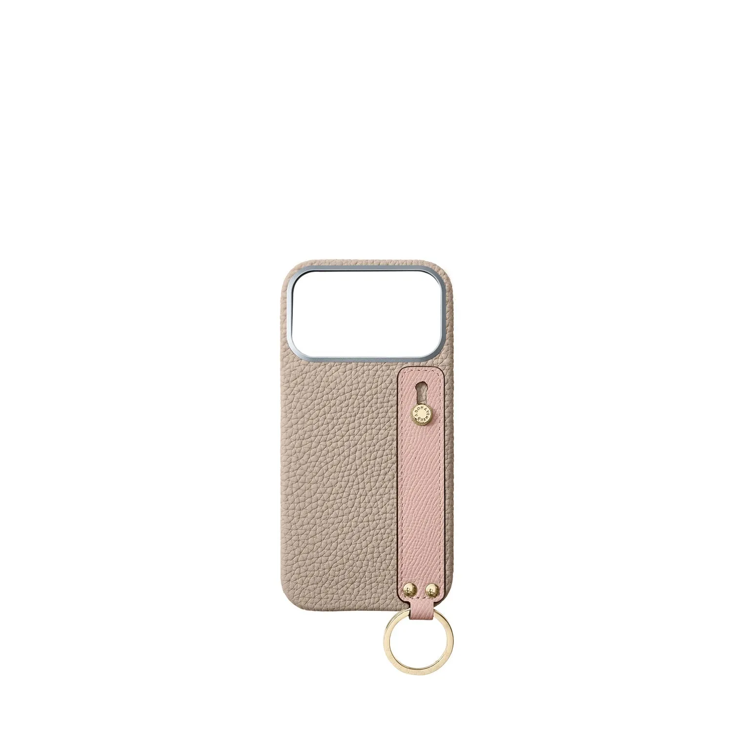Bonaventura iPhone 18 Pro Max bakdeksel Etoupe krympeskinn