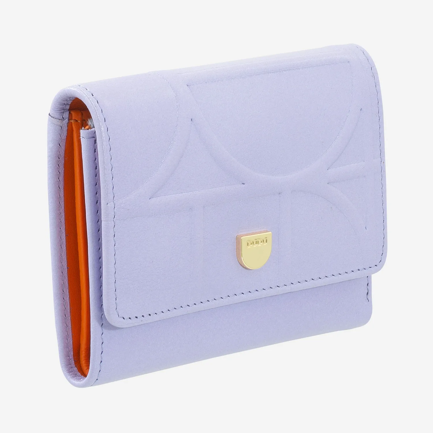 DuDubags Jerez lommebok dame lilla/oransje skinn