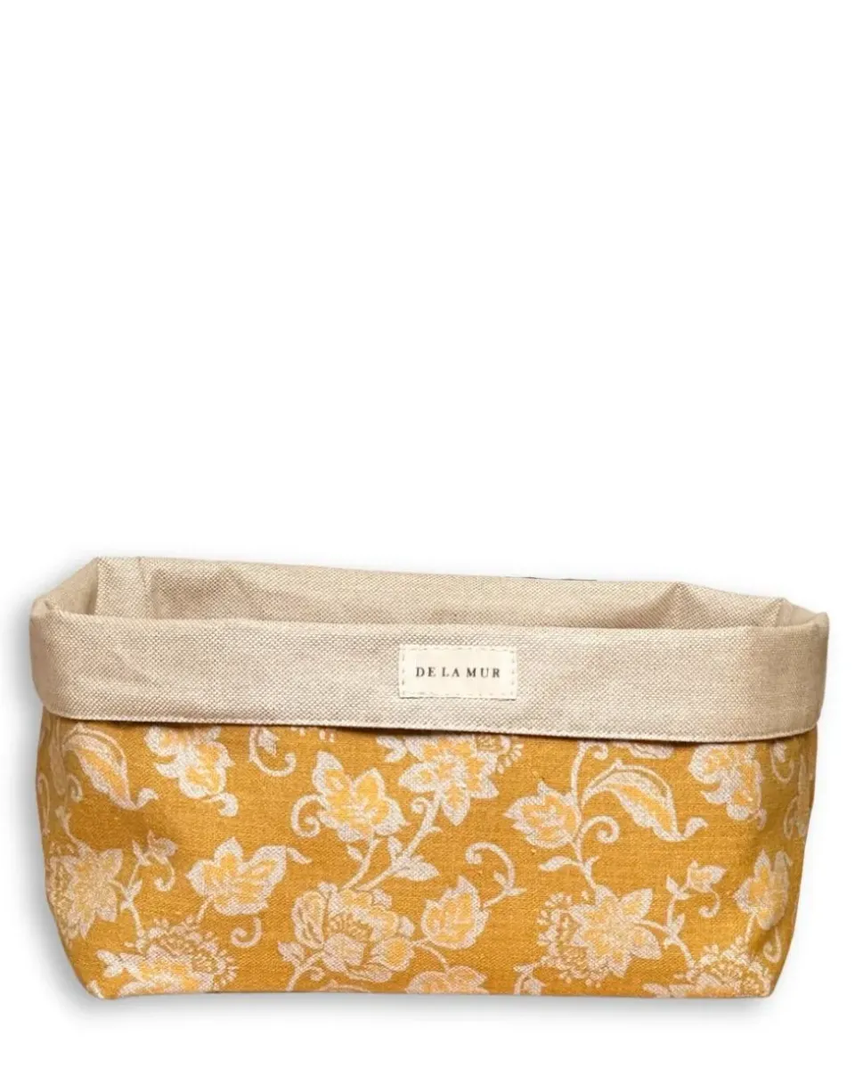 De La Mur Flow stor kurv 22 cm sennep blomst