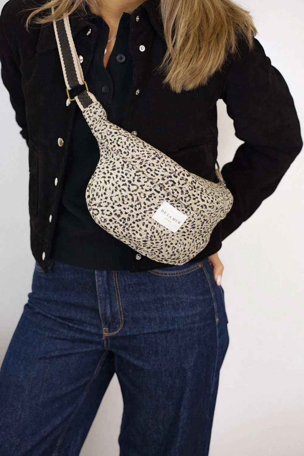 De La Mur Koto rumpetaske leopard 26x16x5