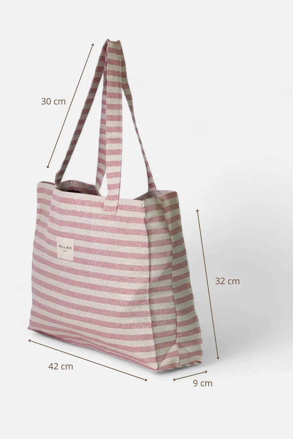 De La Mur Rex Rectangular strandveske rosa