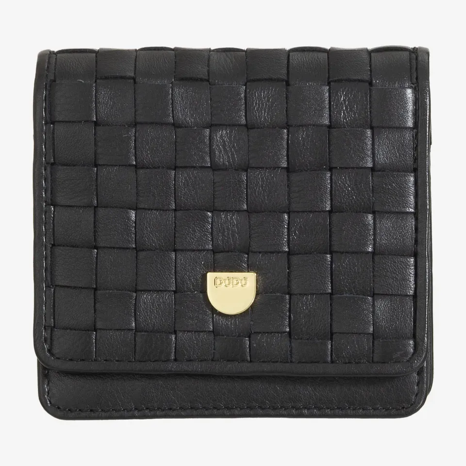DuDubags Flores lommebok dame Black rose flettet