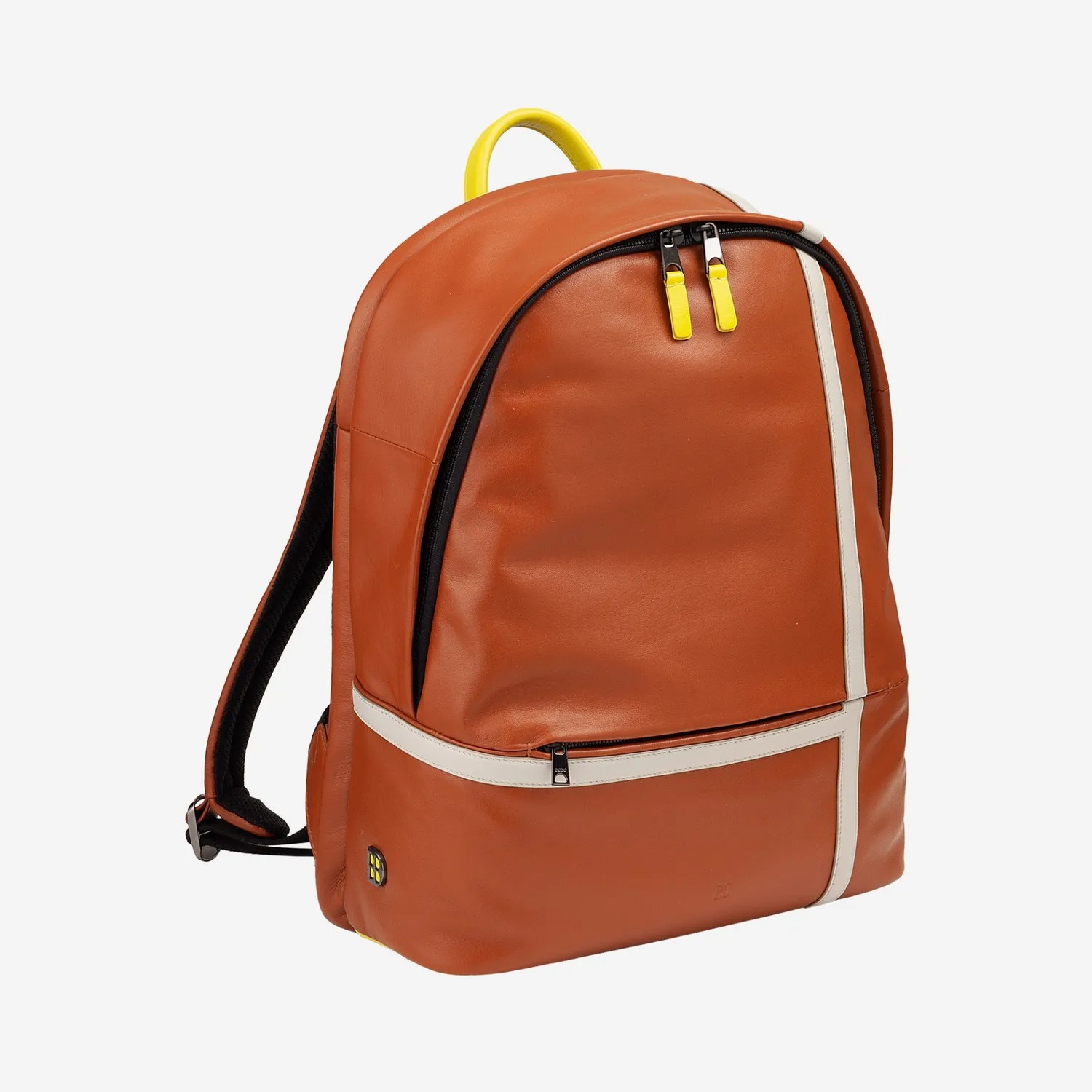 DuDubags Casablanca ryggsekk pearl ekte skinn laptop