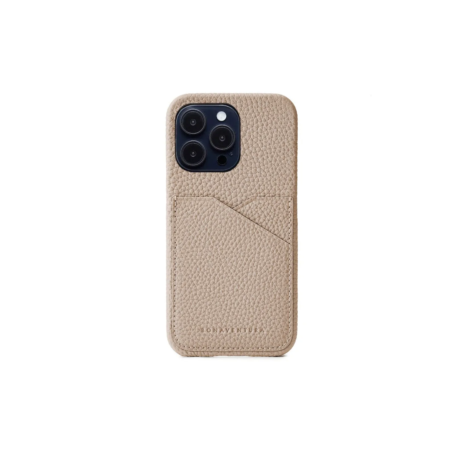 Bonaventura iPhone 16 Pro bakdeksel krympskinn Etoupe