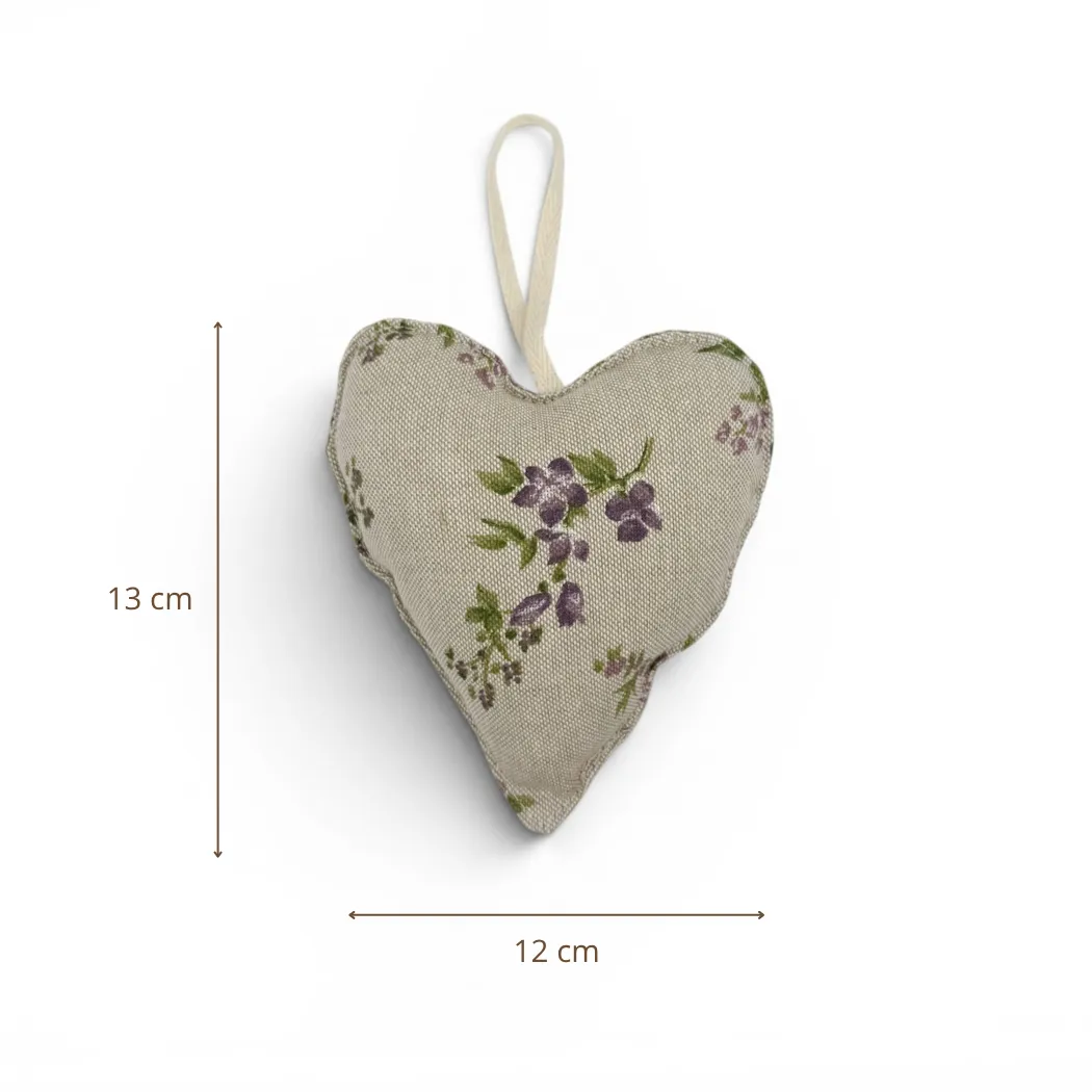 De La Mur Corazón pyntehjerte 13x12 cm lilla