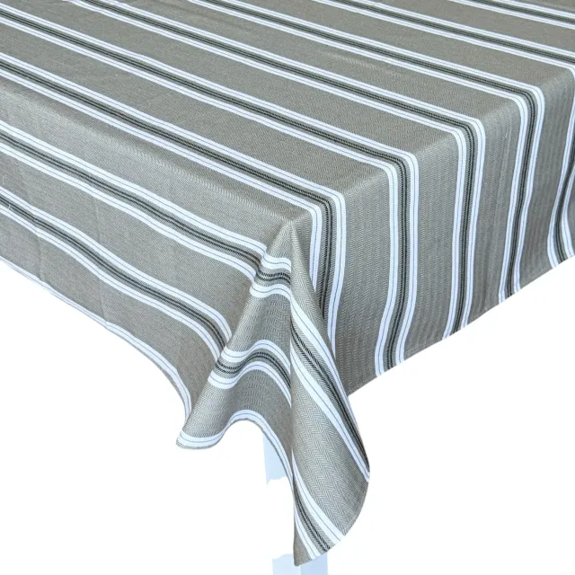 De La Mur Sares duk 150x150 beige stripet