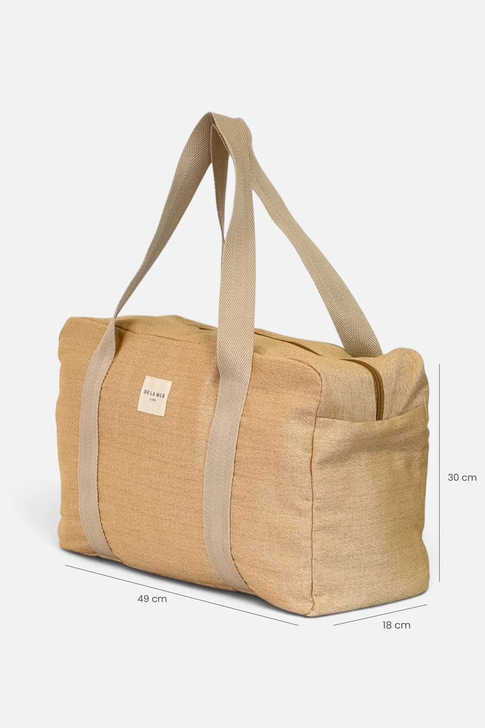 De La Mur Naka sportsbag sennep 49x30 cm jacquard