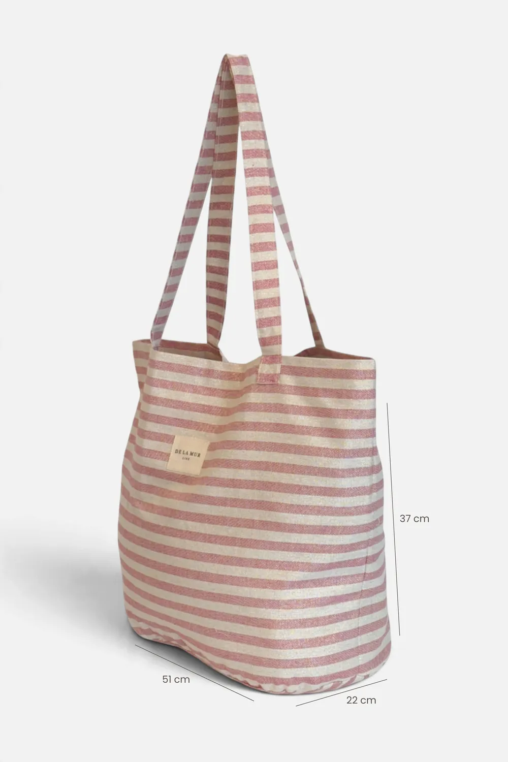 De La Mur Rex Grande shopper stripet lurex