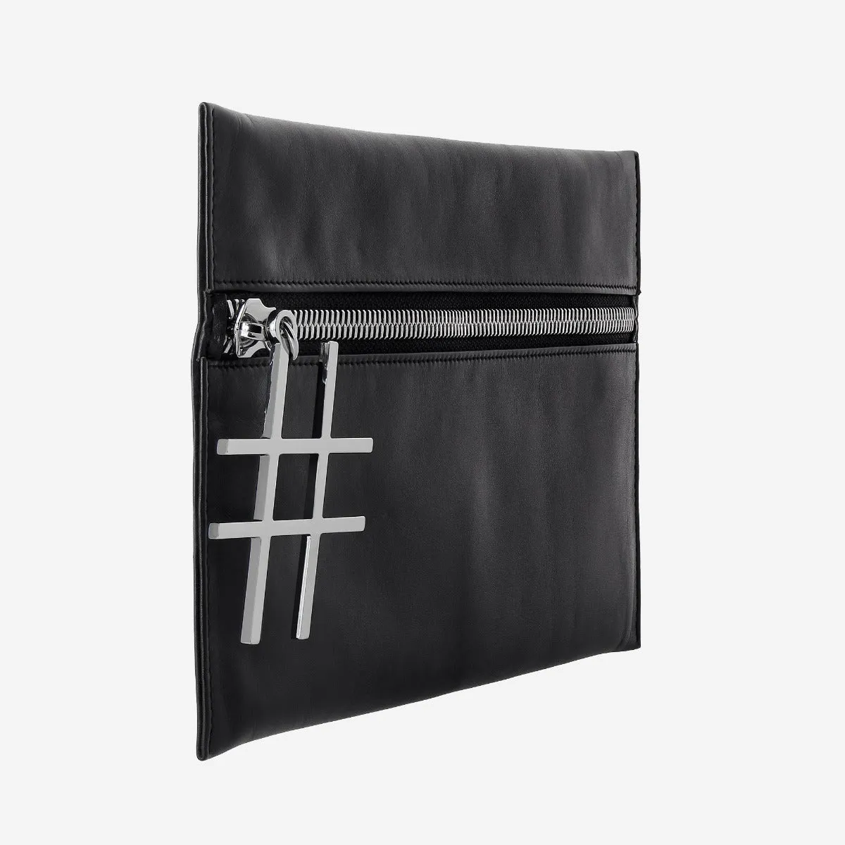 DuDubags Follow clutch dame Black i skinn