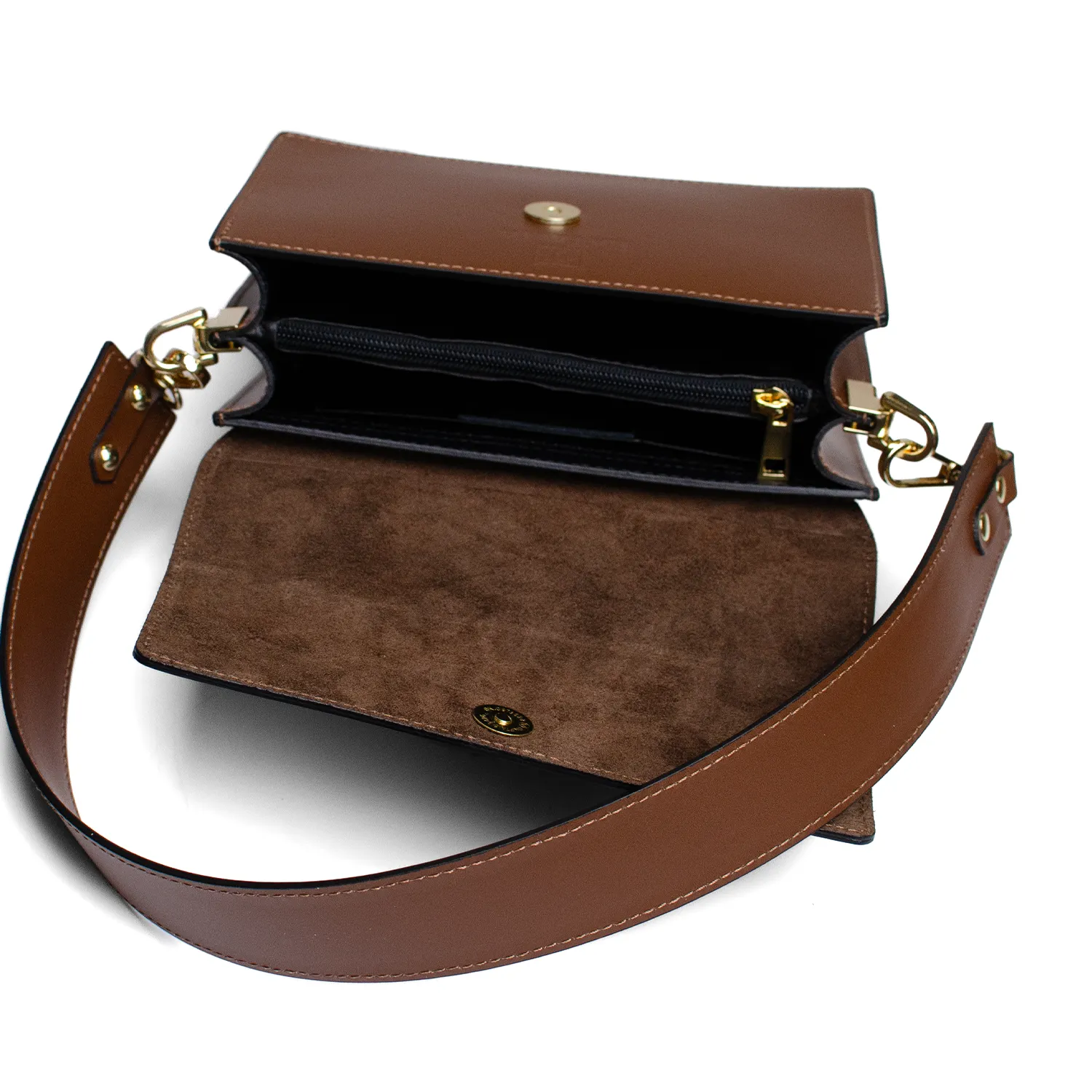 Latalia Ardea veske chocolate 21 cm ekte skinn