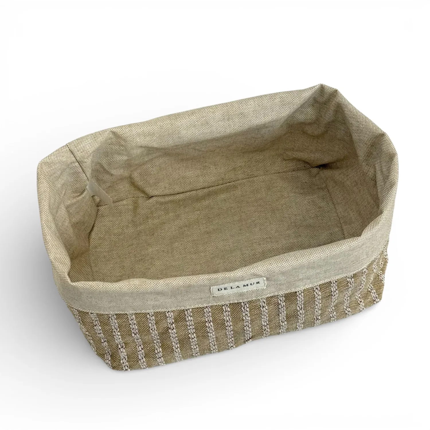 De La Mur Sage oppbevaringskurv beige stripet 21 cm