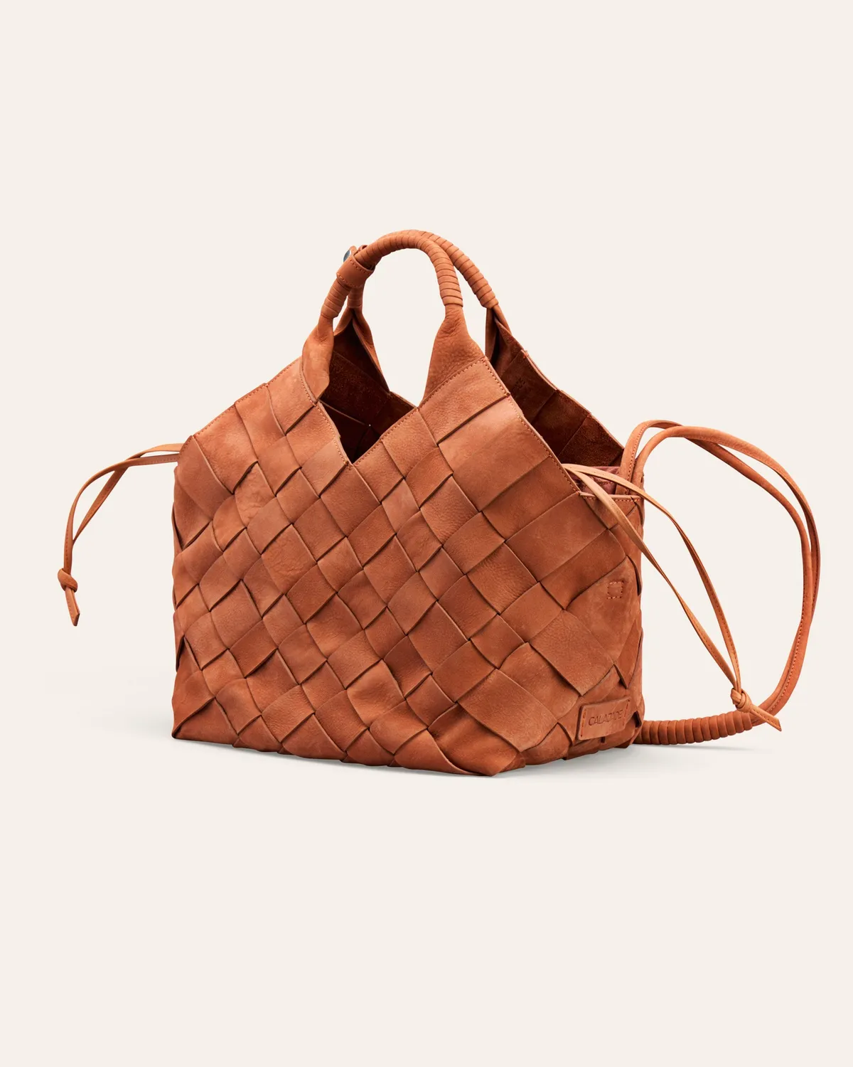 Calajade Misu L skulderveske sun burn nubuck skinn