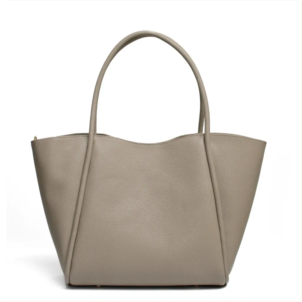 Latalia Florence XL shopping bag grå granit skinn