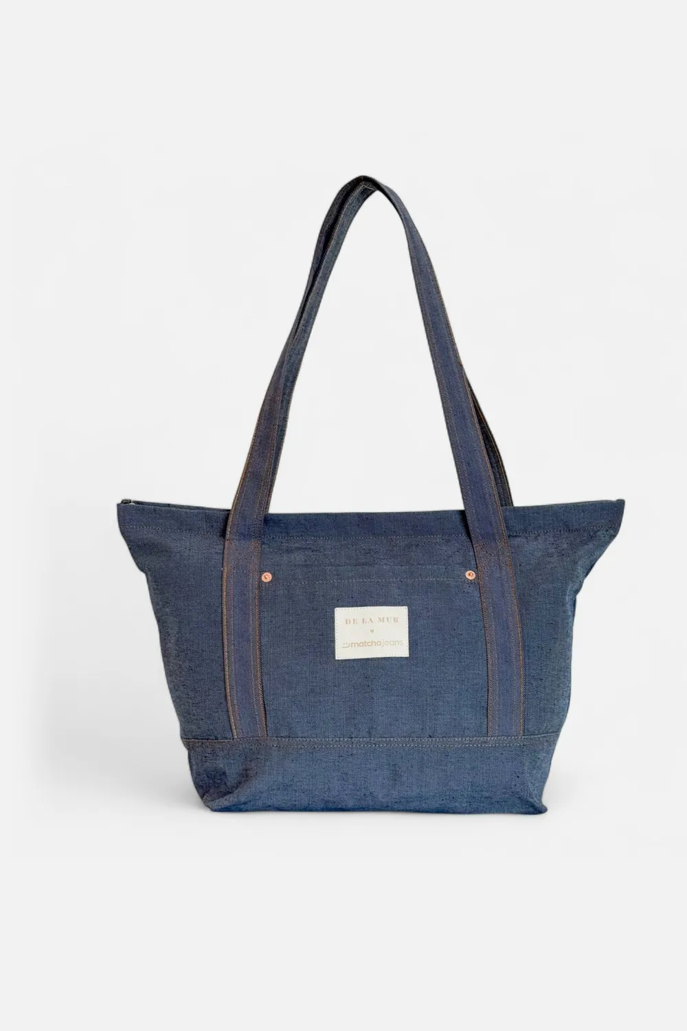 De La Mur Matcha Jeans shopper blå denim 47 cm
