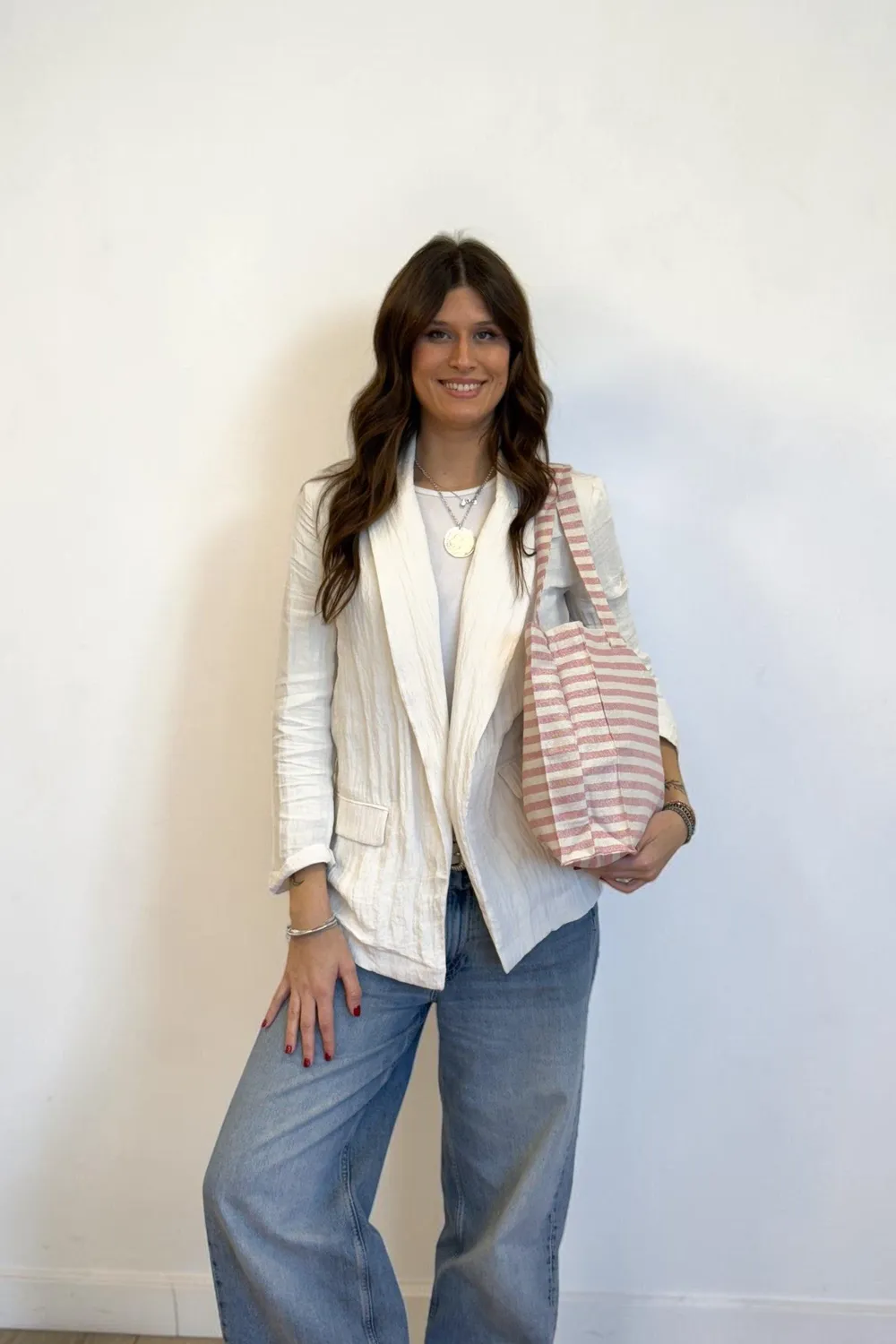 De La Mur Rex Rectangular strandveske rosa