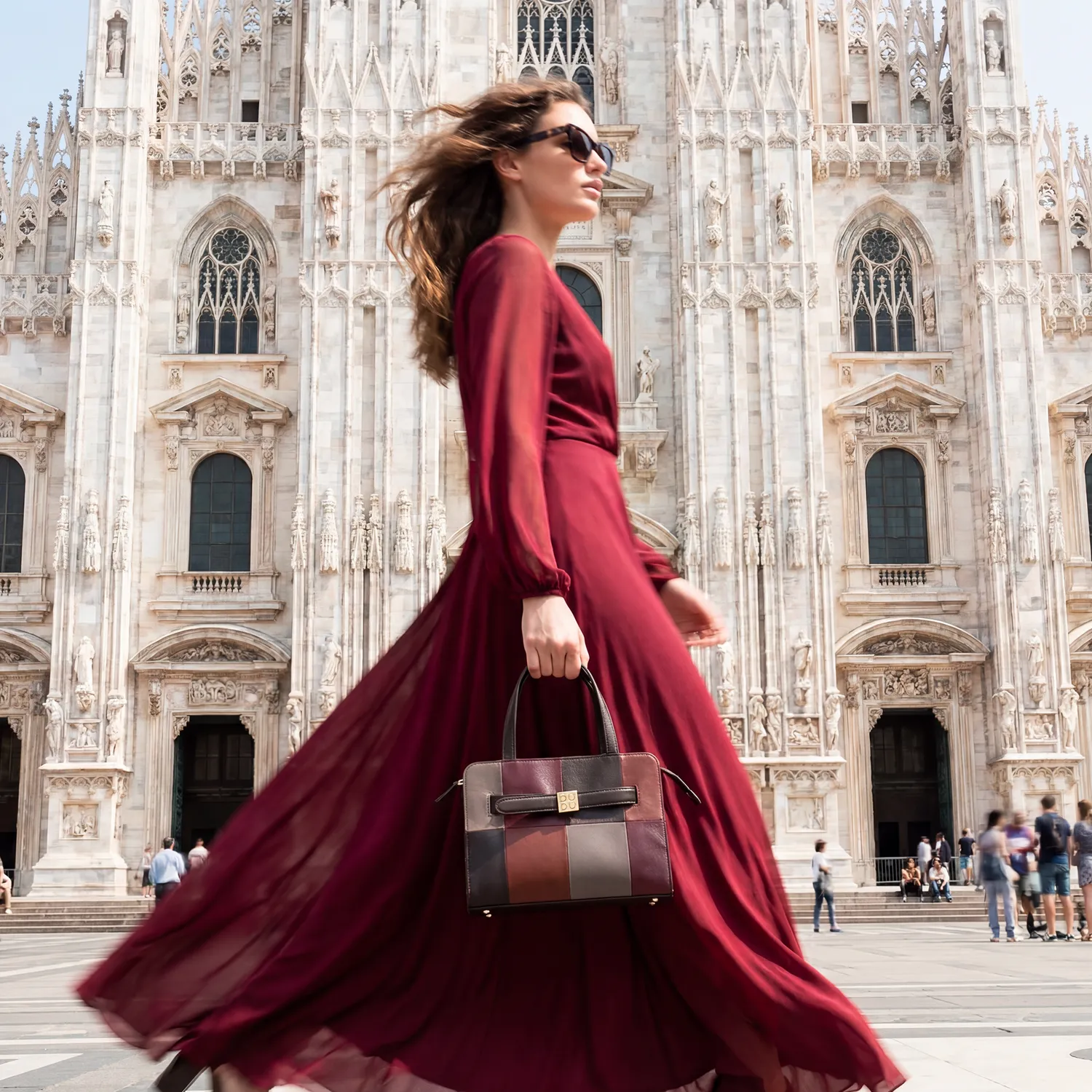 DuDubags Duomo Mini håndveske i skinn svart liten