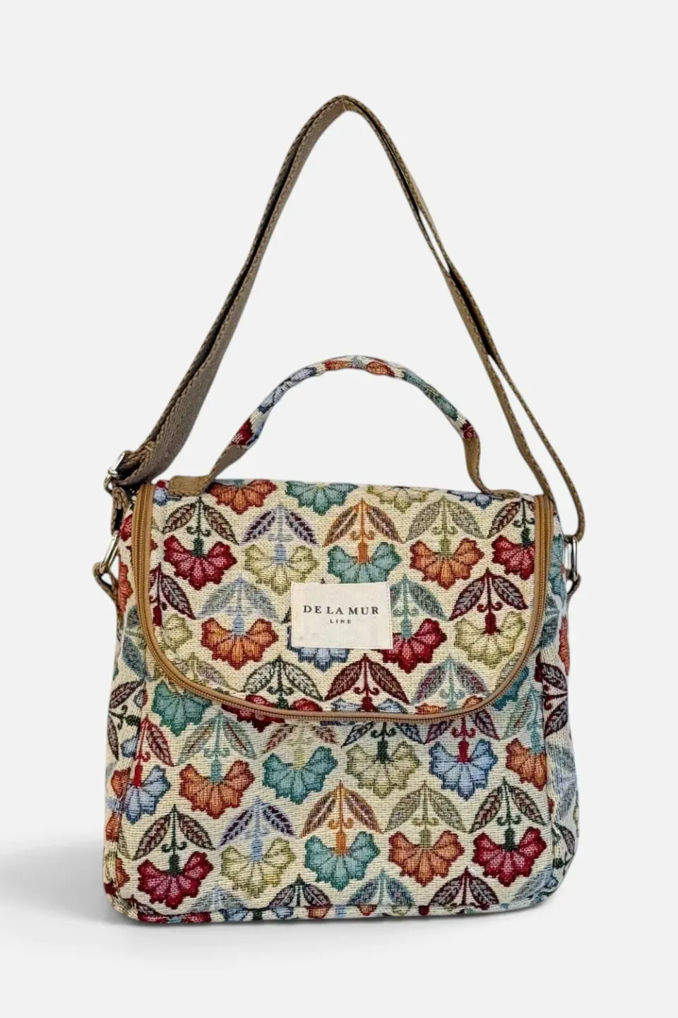 De La Mur Flora kjølebag 26x25 cm blomstret